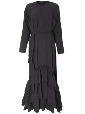 Black Bedouin Statement Frill Dress