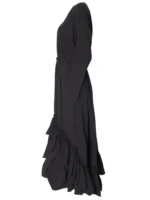 Black Bedouin Statement Frill Dress
