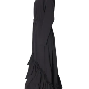 Black Bedouin Statement Frill Dress