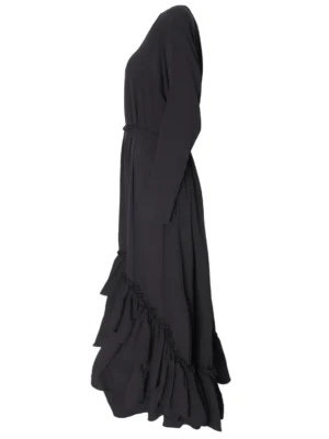 Black Bedouin Statement Frill Dress