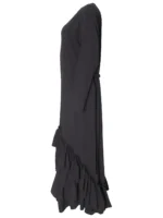 Black Bedouin Statement Frill Dress