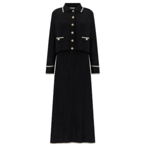 Florence Collared Cardigan & Skirt Set