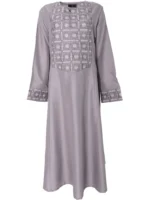 Grey Aaina Embroidery Dress
