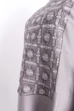 Grey Aaina Embroidery Dress