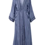 Khafiyah Satin Print Kimono Jacket