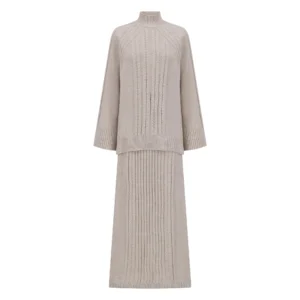 Miranda Braided Pullover & Skirt Set