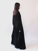 Premium Everyday Black Kaftan (Wide Cut)