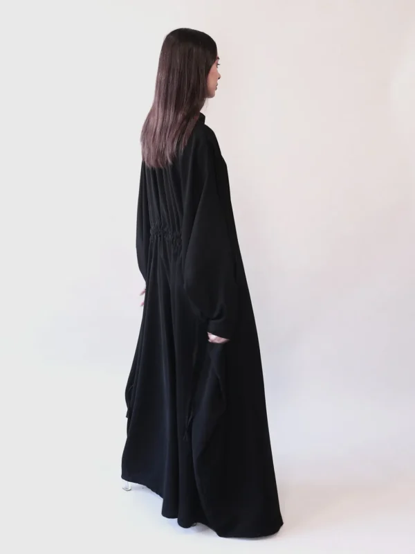 Premium Everyday Black Kaftan (Wide Cut)