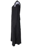 Black Jacket with Metallic Blue Shoulder Embellishment