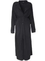 Black Jersey Lapel Jacket