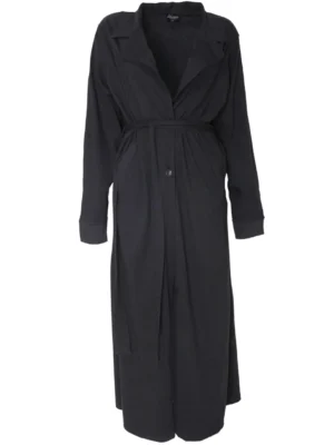 Black Jersey Lapel Jacket