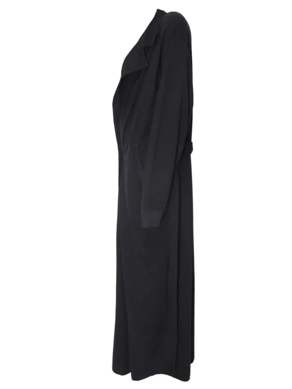 Black Jersey Lapel Jacket
