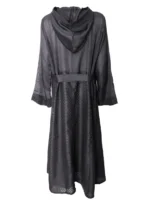 Black Khafiyah Jacket with Detachable hood