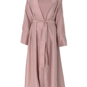 Cinnamon Silk Persia Jacket With Slip Set