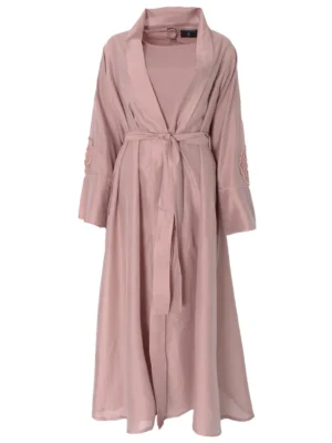 Cinnamon Silk Persia Jacket With Slip Set