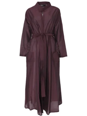 Naseej Maroon Side Embroidery Jacket