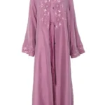 Pink Burj Embellished Jacket & Slip Set