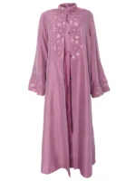 Pink Burj Embellished Jacket & Slip Set