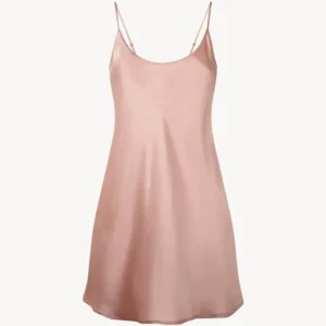 Powder Pink Silk Short Slip