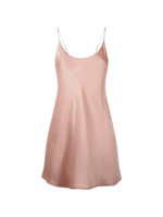 Powder Pink Silk Short Slip