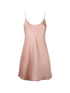 Powder Pink Silk Short Slip