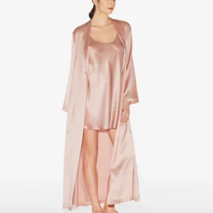 Powder Pink Silk Short Slip
