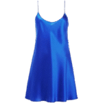 Silk Short Slip In Electric Blue