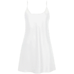 White Silk Short Slip