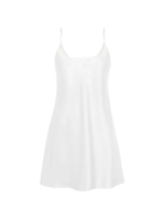 White Silk Short Slip