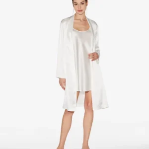White Silk Short Slip