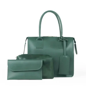 Clever Set Of 3 Bag Green