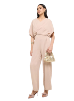 Cowl Neck Tailored Jumpsuit