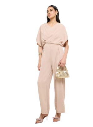 Cowl Neck Tailored Jumpsuit
