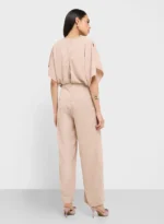 Cowl Neck Tailored Jumpsuit