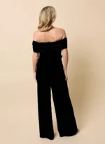 Front Bow Off Shoulder Jumpsuit