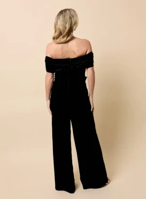 Front Bow Off Shoulder Jumpsuit