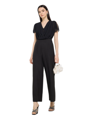 Ginger Cowl Neck Tailored Jumpsuit