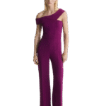 Long Jumpsuit With Asymmetrical Neck