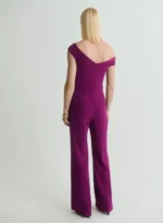Long Jumpsuit With Asymmetrical Neck