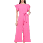 Ruffle Sleeve Belt Tie Up Detail Jumpsuit