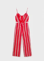 Striped Jumpsuit With Cut-Out