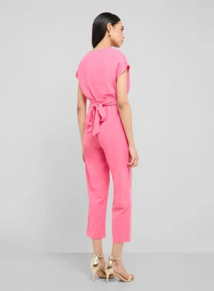 V Neck Wrap Detail Jumpsuit
