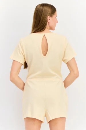 Women Sportswear Fit Short Sleeve Outdoor Playsuit