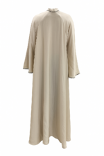 Classic Beige Trimmed Abaya
