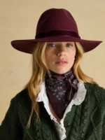 Grove Berry Red Wool Fedora-1