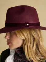 Grove Berry Red Wool Fedora-2