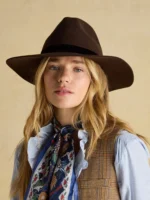 Grove Chocolate Brown Wool Fedora-1