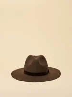 Grove Chocolate Brown Wool Fedora
