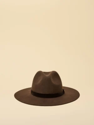 Grove Chocolate Brown Wool Fedora