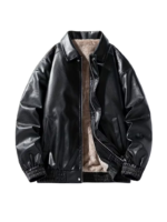 unisex-thickened-pu-leather-jacket